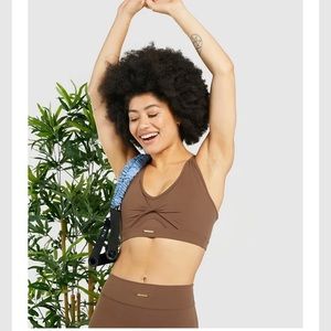 *Limited Edition* Whitney Mesh Sports Bra in Unbleached (WHITE)